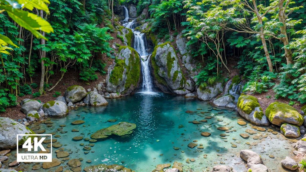 Peaceful River Water Sounds, Light Forest Birds, Calming Natural Ambience