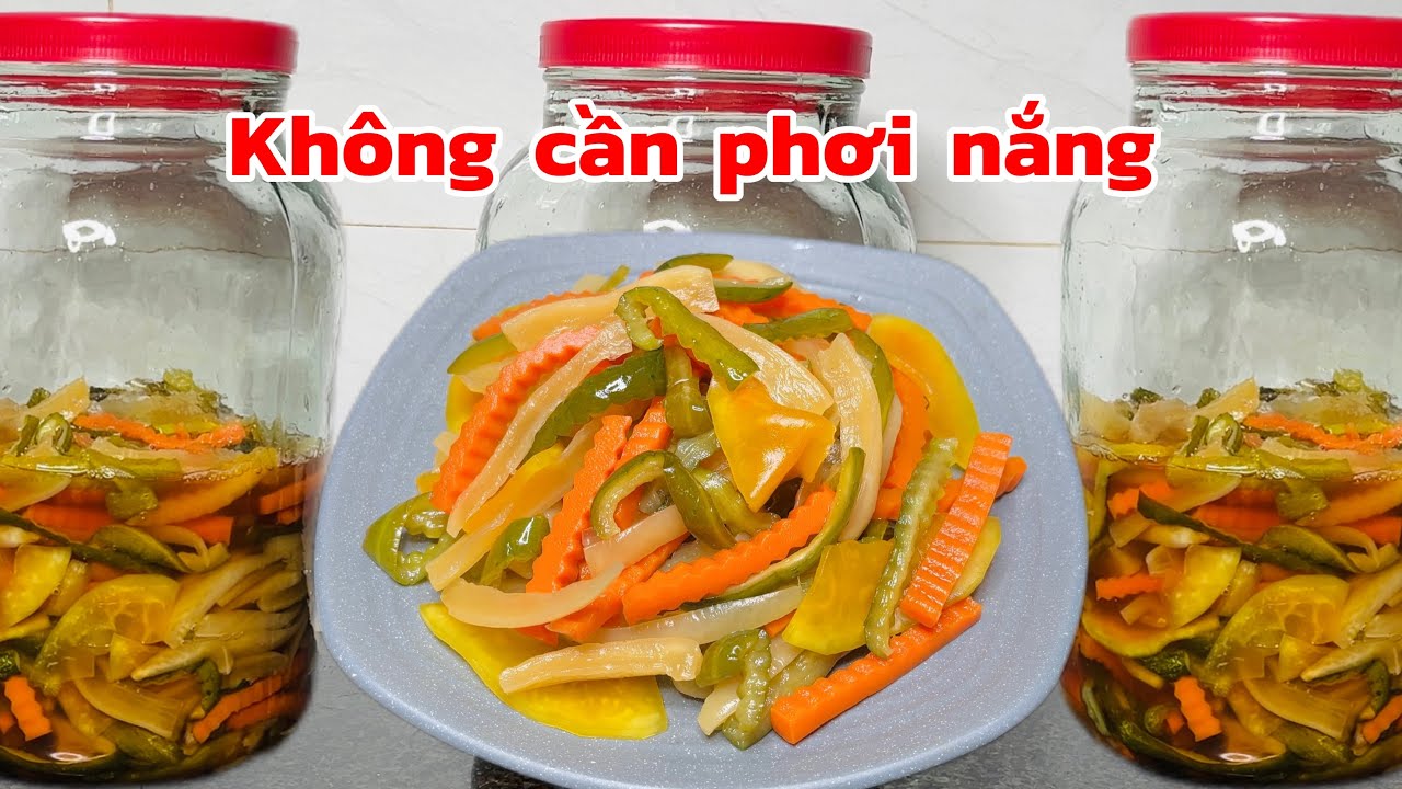 Cách làm dưa món giòn rụm ăn liền để được lâu 