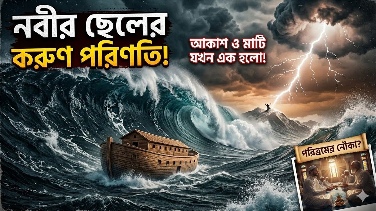 নূহ (আ.)-এর সেই ভয়াবহ মহাপ্লাবন ও ৯৫০ বছরের দাওয়াত Story of Prophet Nuh(AS)#ইসলামিকভিদেও#aahatbhoot