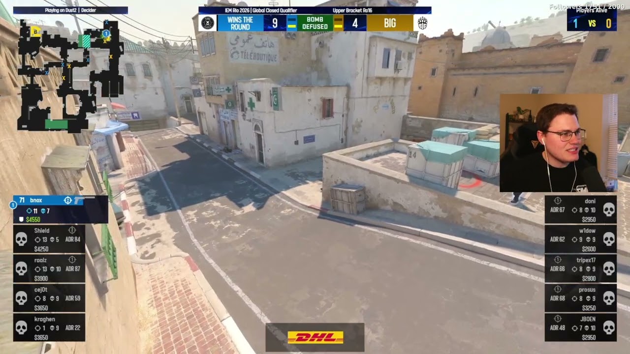 01/21/2025 BC.Game (s1mple) vs Nemesis🚨 IEM Rio Closed Qualifer Co-Stream🚨