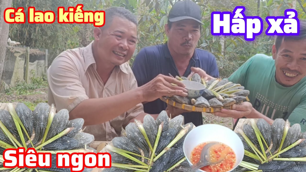 Cá lao kiếng hấp xả siêu ngon , bột kít kít tv family 