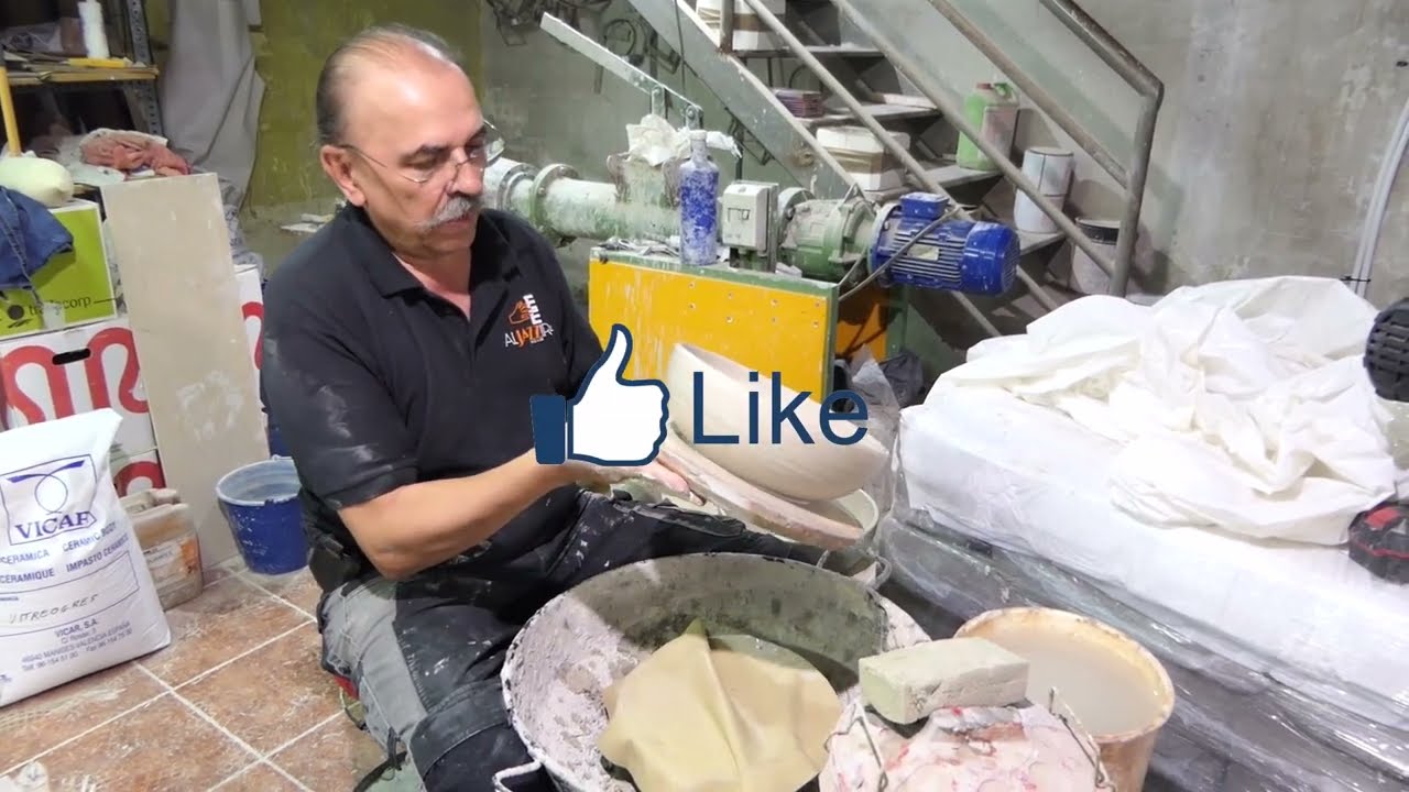HACER UN BOL GRANDE DE CERAMICA