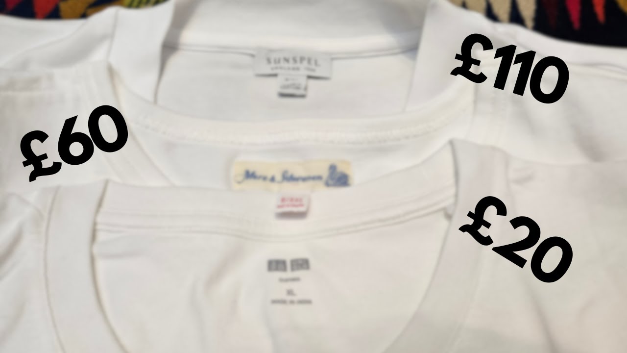 Trying To Find The Best White T shirt For Me - Uniqlo, Merz B Schewanen, Sunspel