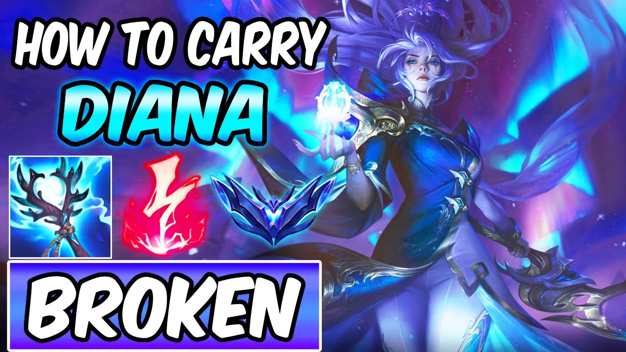 S+ HOW TO CARRY LIKE DIAMOND DIANA MID | Best Build & Runes | League of Legends