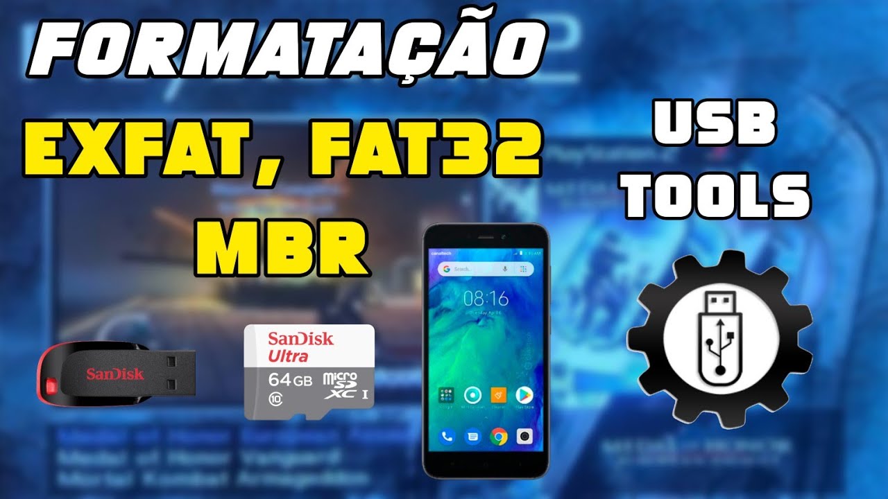 COMO FORMATAR PENDRIVE EM FAT32, EXFAT... PELO CELULAR, OPL, PS2, PS3