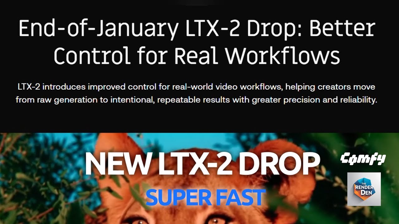 NEW! LTX-2 End-Of-January Drop. New Nodes. Better Performance. Gemma-3 API SUPER FAST Comfy workflow