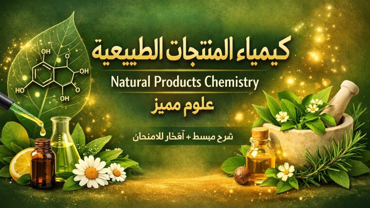 كيميا منتجات طبيعيه 1 #جامعه بنها قسم علوم مميز فرقه تانيه ترم تاني 