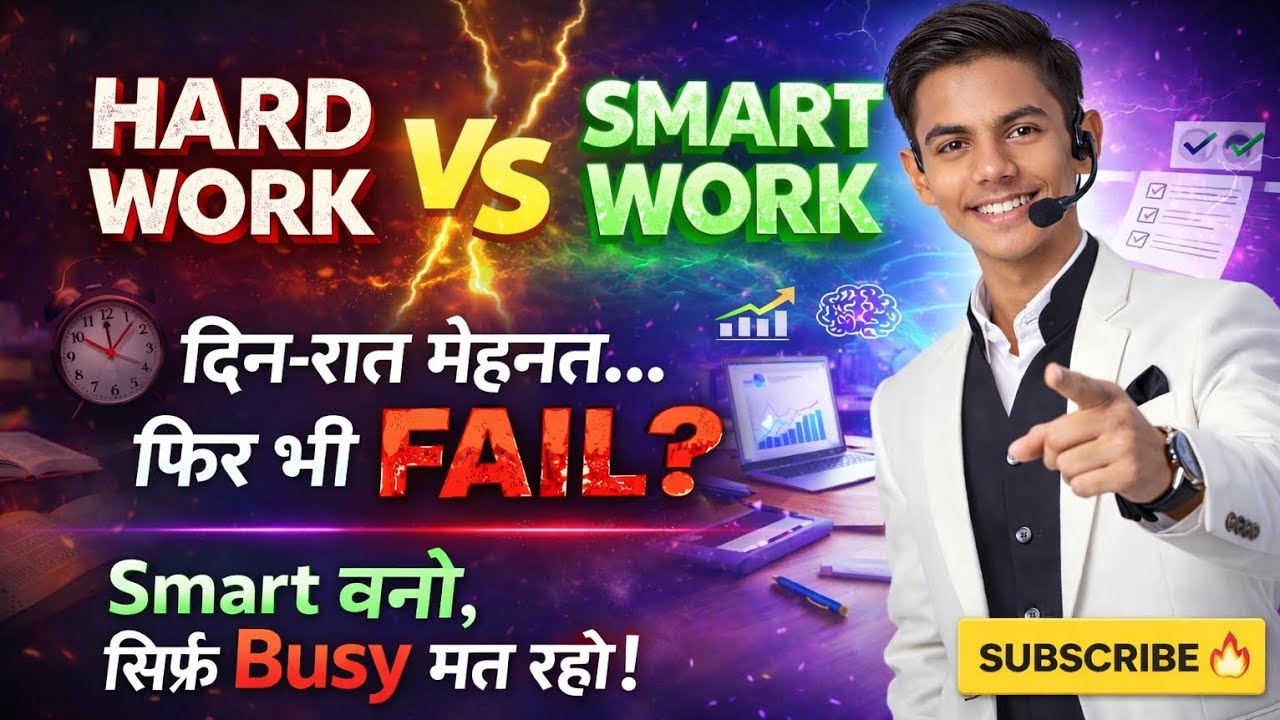 Hard Work vs Smart Work – Career में असली Game Changer कौन? 🤔 Motivational video