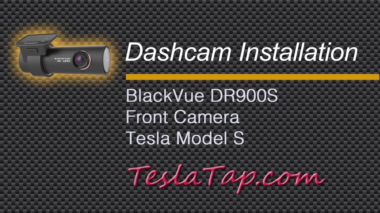 BlackVue Front Dashcam Installation in Tesla Model S