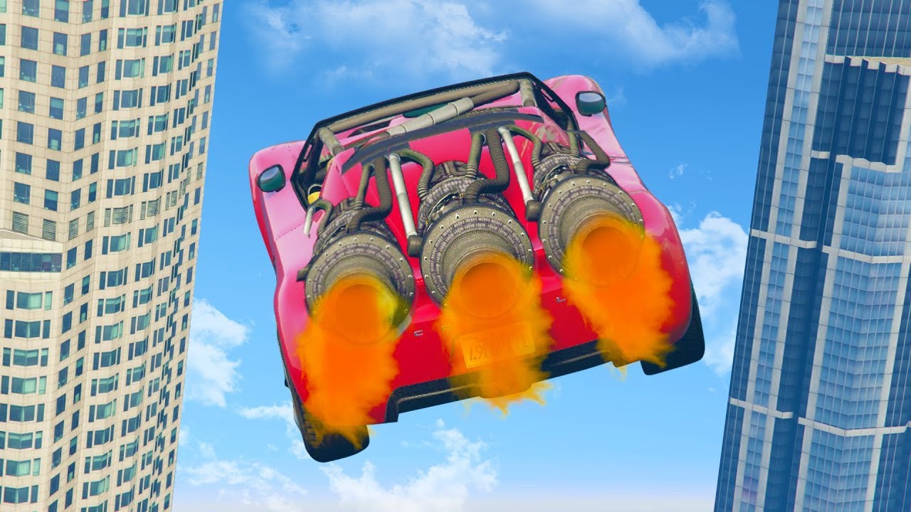 THE MOST POWERFUL ROCKET CAR! (GTA 5 Funny Moments)