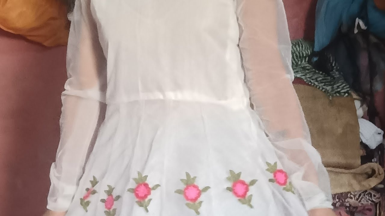 Saree se anarkali suit 