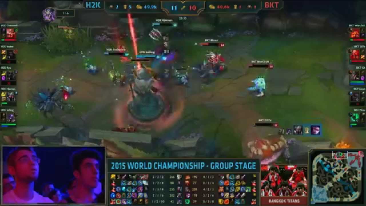 H2K vs BKT - Alistar Triple Knockup Under Turret | League of Legends World Championship 2015
