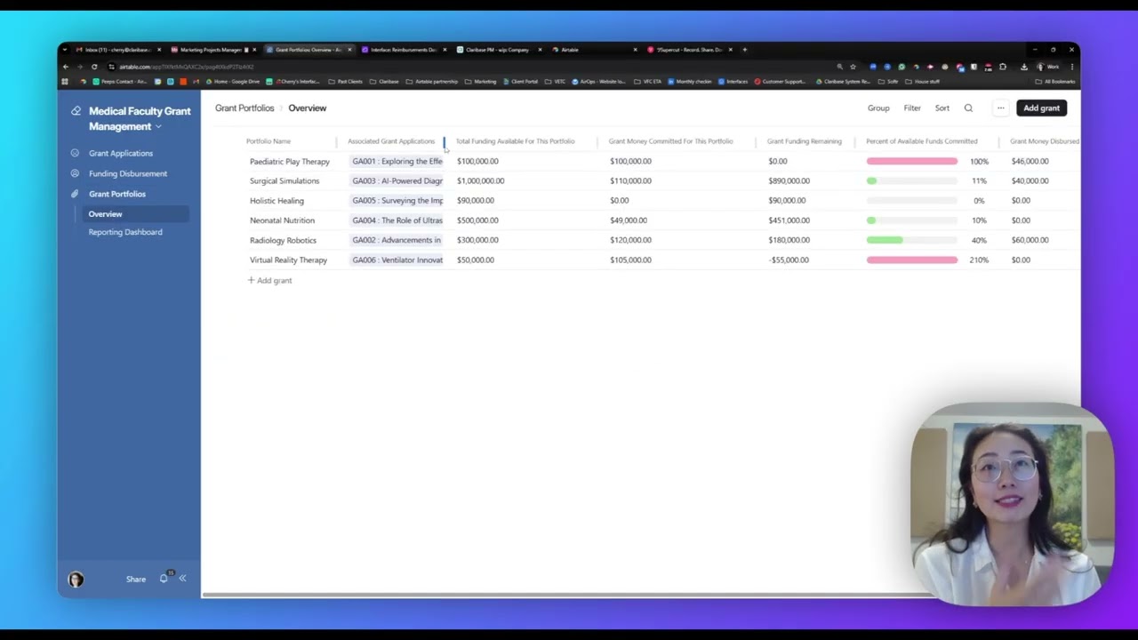 Grant Management Airtable Database Demo 💰📊