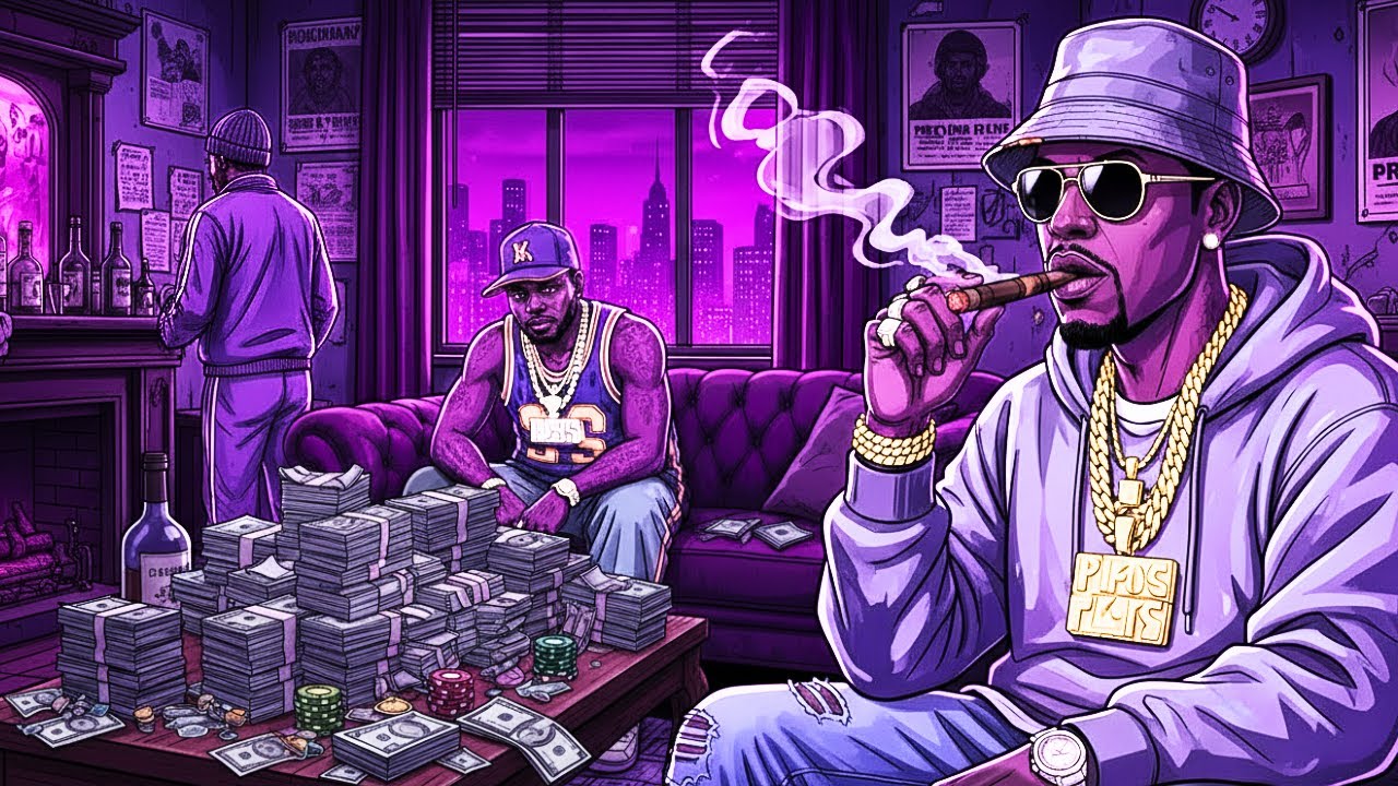 Voice Between The Purple Line • 420 Chill Rap • Bluesy HipHop | Everyday Mood