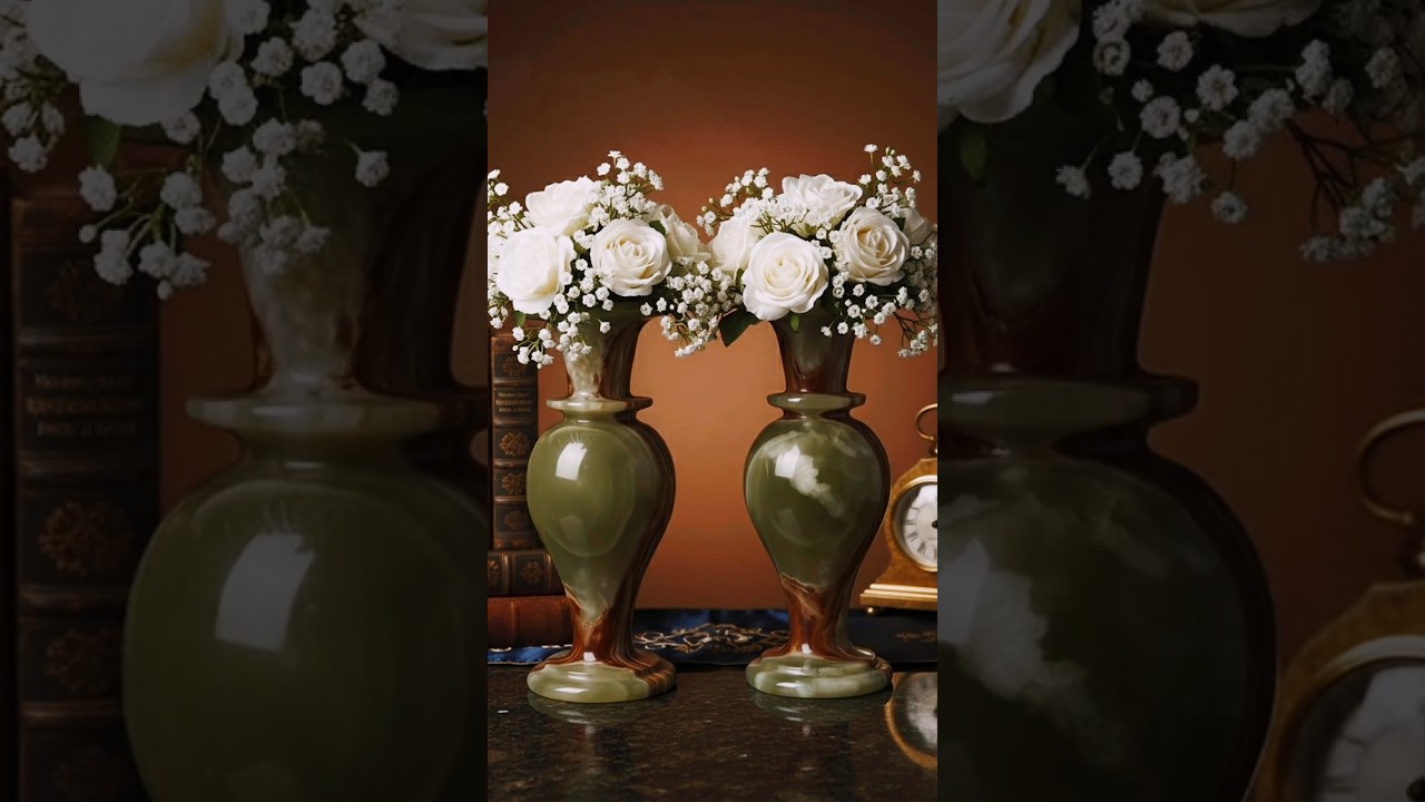 Handcraft marble vase😍⚱️Order now 🫶 #decor #handmade #decoration #marble #puremarble #marbellastudio
