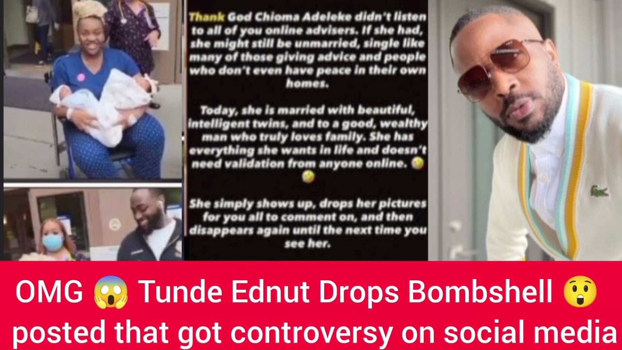 Big up to TundeEdnut the comedian shows love to Davido&chioma amidst morning drama😱what's the story😲