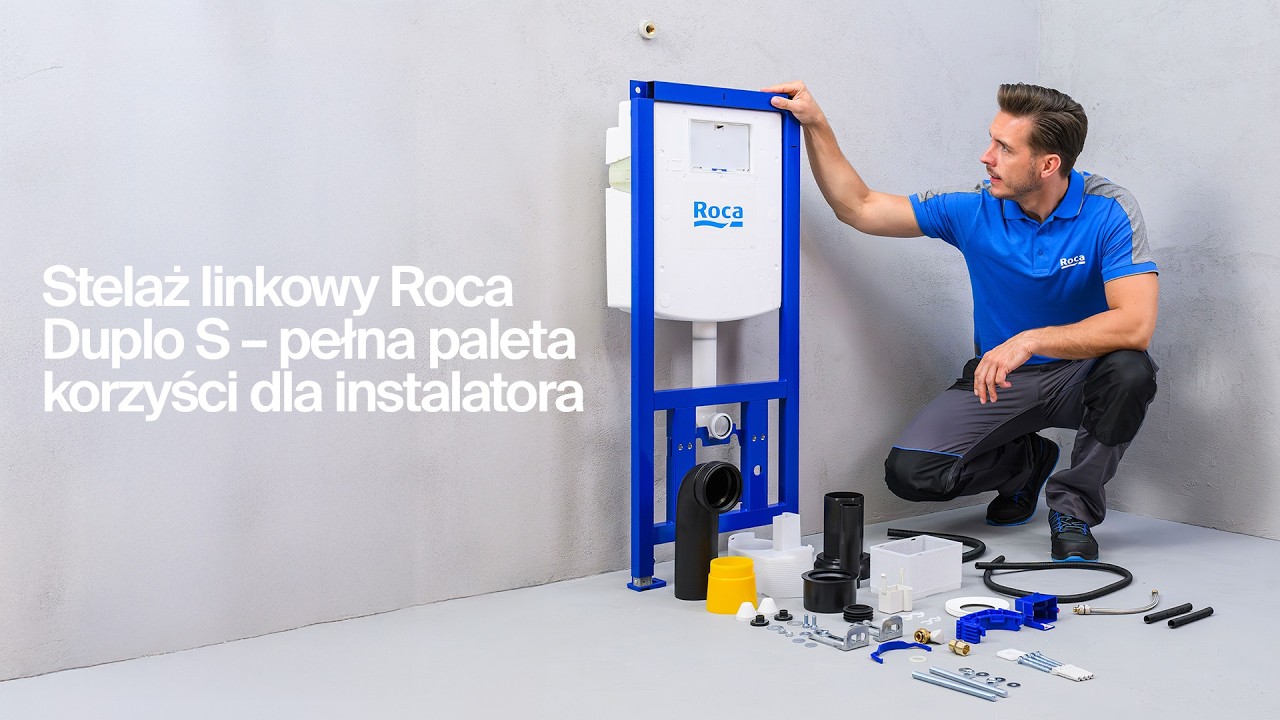 Stelaż linkowy Roca Duplo S – pełna paleta korzyści dla instalatora