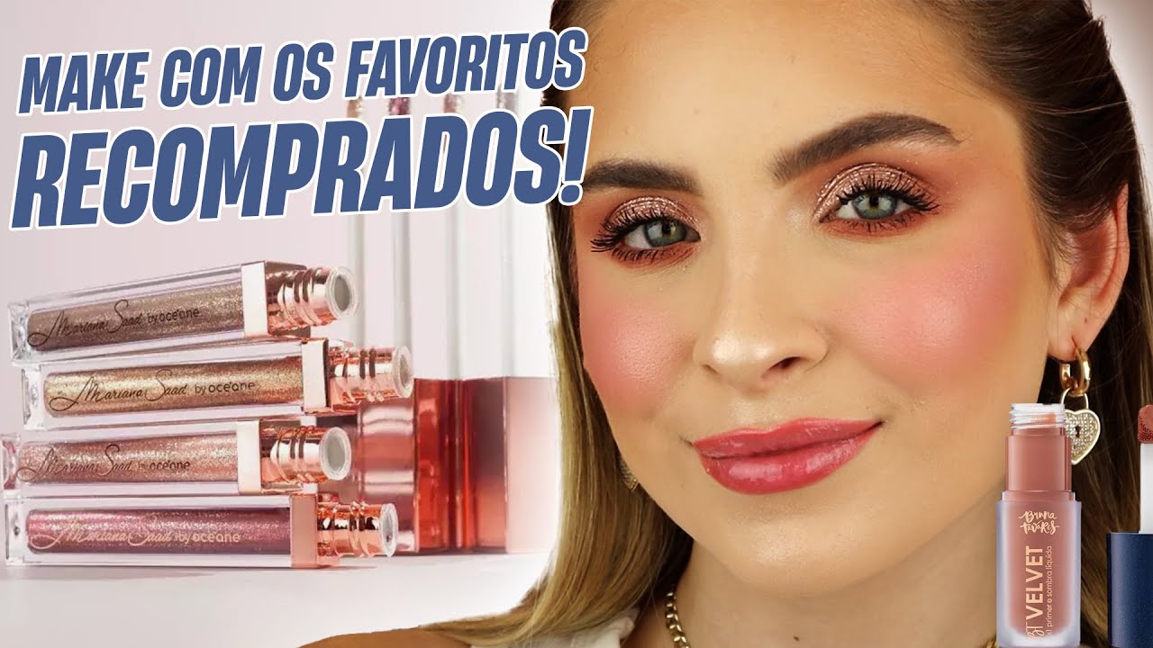 SÓ AS MAQUIAGENS QUE COMPREI MAIS DE 1X!!! AMO TANTO QUE RECOMPRO SEMPRE! | FERNANDA TUMAS