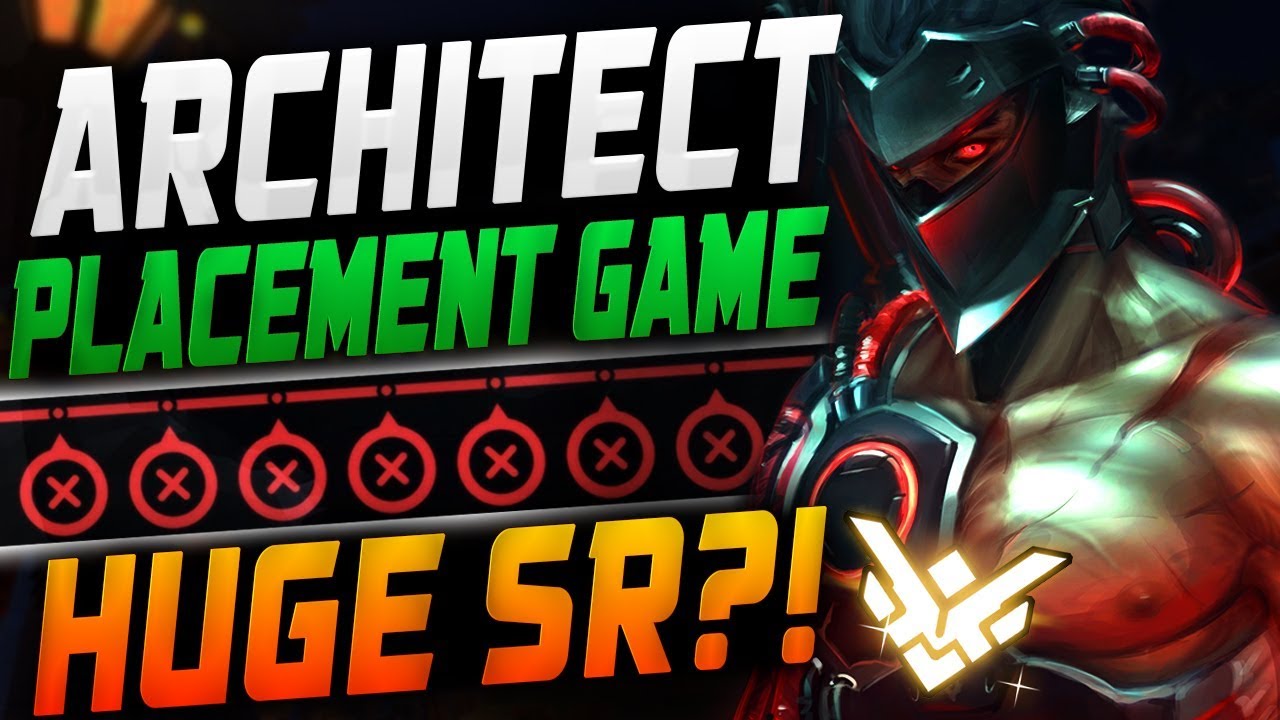 Architect Genji PLACEMENT - 7 LOSE / 3 WIN = HUGE SR?! [ OVERWATCH SEASON 13 TOP 500 ]