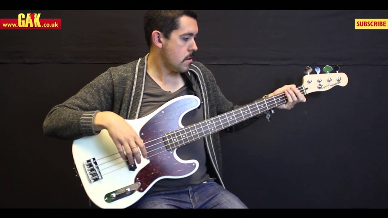 Squier - Mike Dirnt Precision Bass with Tortoise Shell Pickguard Demo at GAK