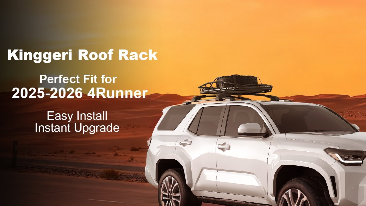 2025 2026 Toyota 4Runner Roof Rack Cross Bars-Kinggeri Review & Install