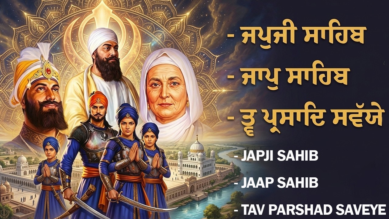 Japji Sahib \\ Jaap Sahib \\ Tav Parshad Saveye \\ Nitnam Sahib Morning Path #sikhprayer #jaapsahib