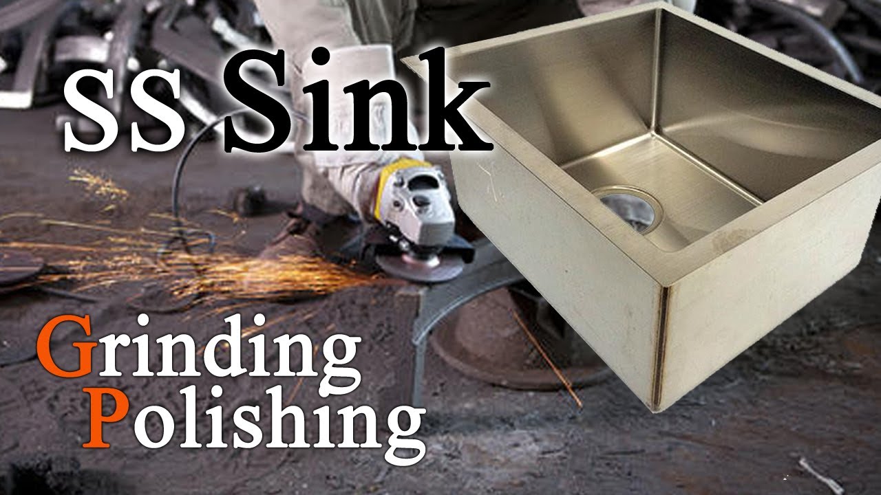 handmade sink weld-in steel kitchen sink grinding polishing tool