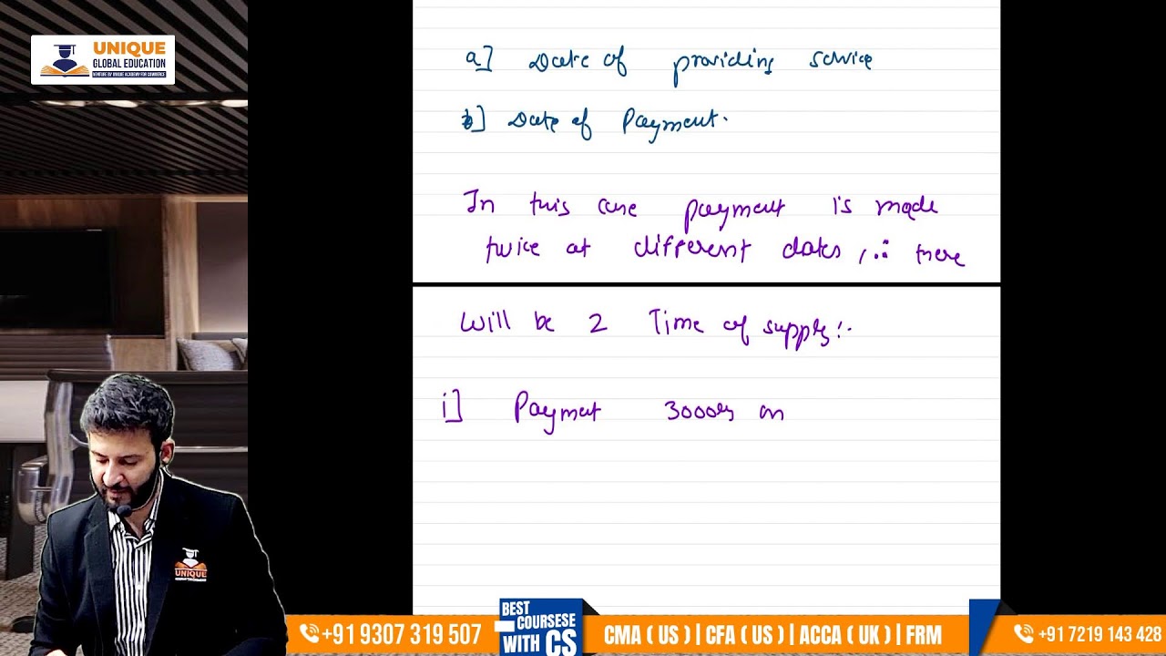 IDT Tax Time of Supply Question Solving Practice  2025 Lecture 1  CA Saumil Manglani