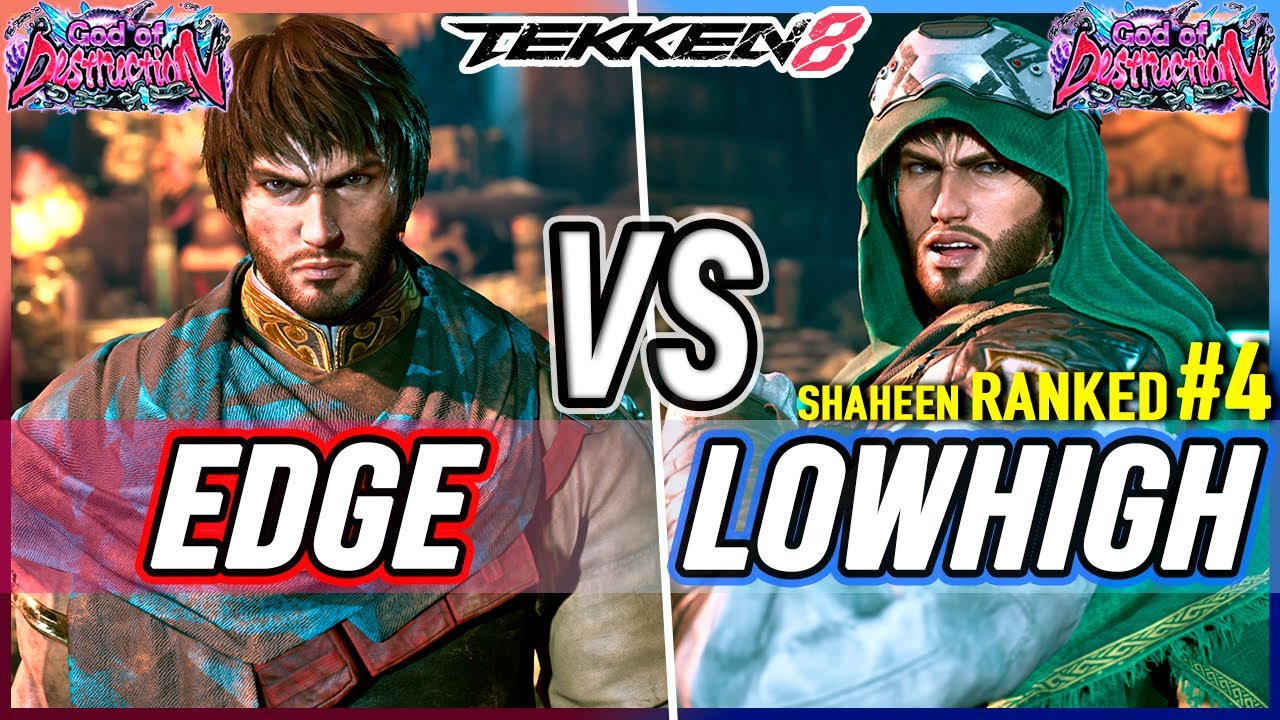 T8 🔥 Edge (Shaheen) vs Lowhigh (#4 Ranked Shaheen) 🔥 Tekken 8 High Level Gameplay