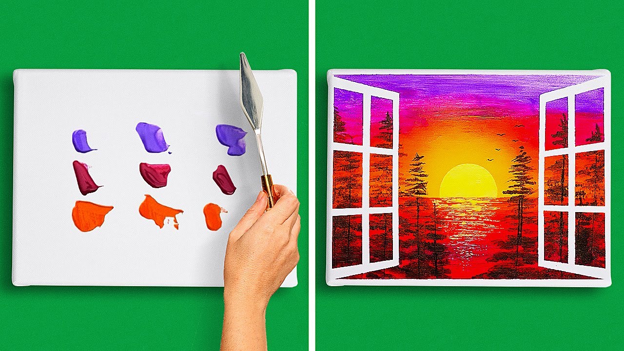 IDEAS ART&Iacute;STICAS F&Aacute;CILES Y HERMOSAS Y TRUCOS DE PINTURA PARA PRINCIPIANTES