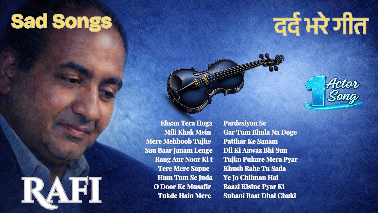 Blue Mood Romance by Mohammed Rafi  Sad Songs | Puraane Gaane