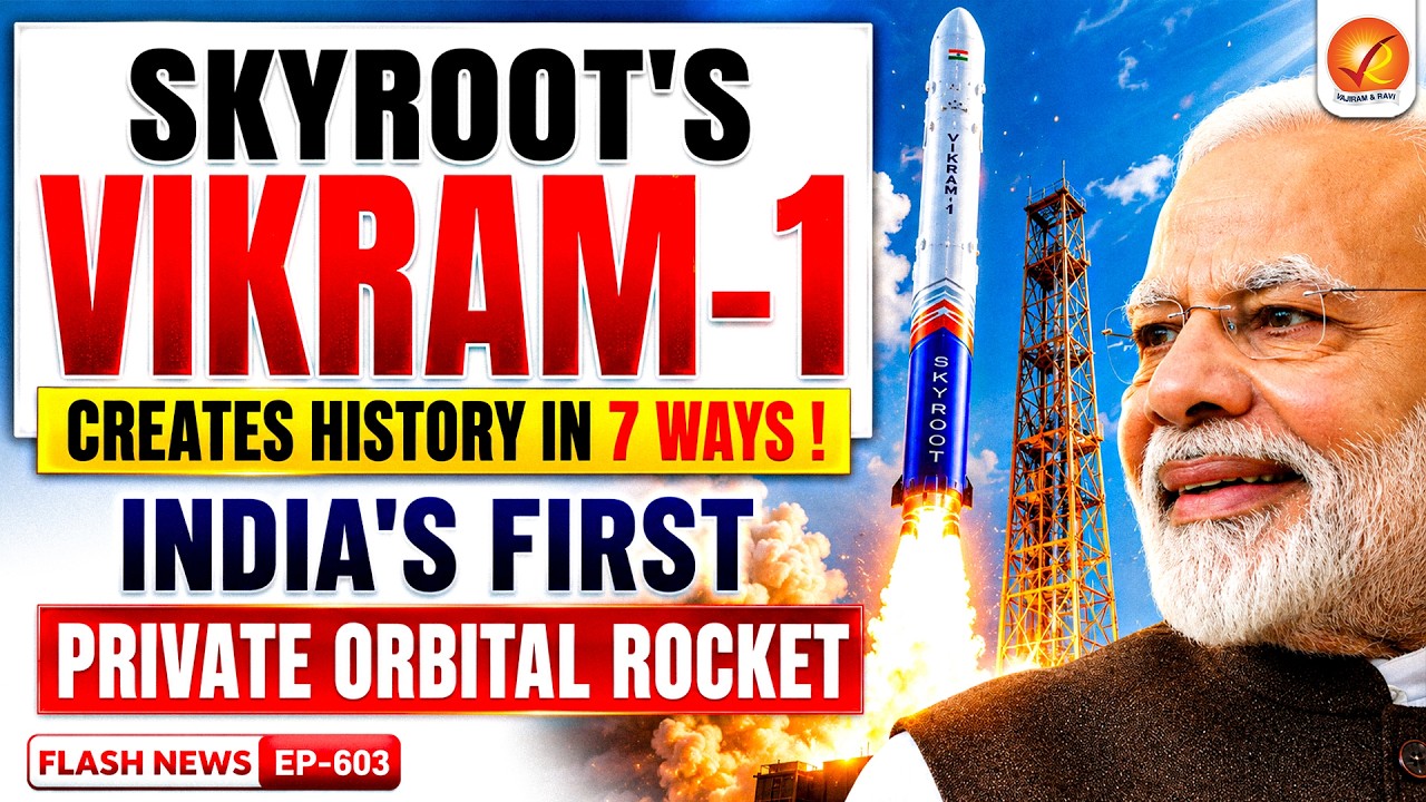 Skyroot Vikram-1 Creates History | India's First Private Orbital Rocket successfully launched 