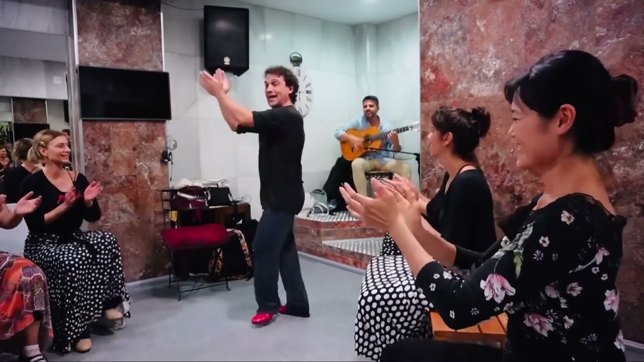 Flamenco in Seville ~ Andres Peña workshop ~ Bulerías flamenco improvisation
