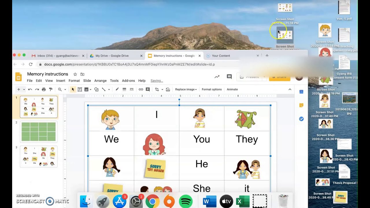 Creating Memory Game with Google Slide