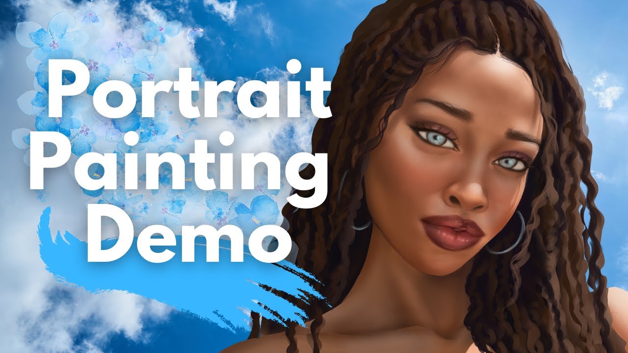 Portrait Painting Demo - Full Process From Start to Finish