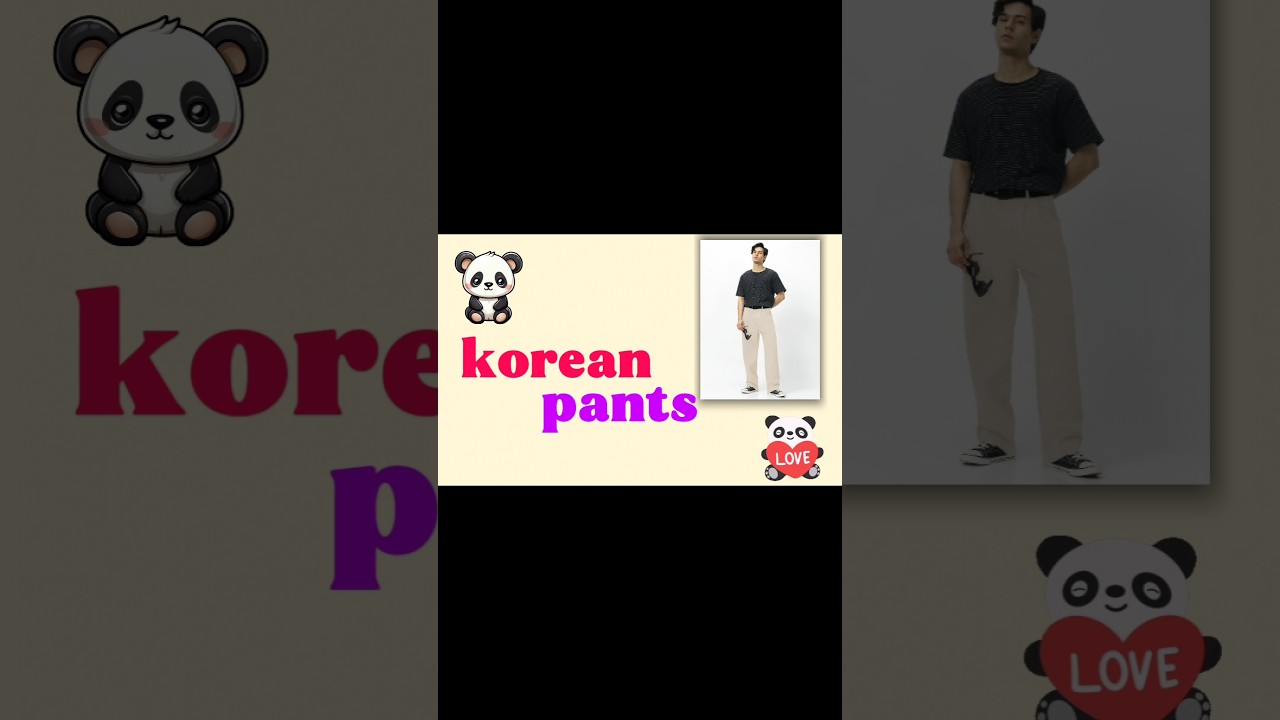 Korean Pants for men💯