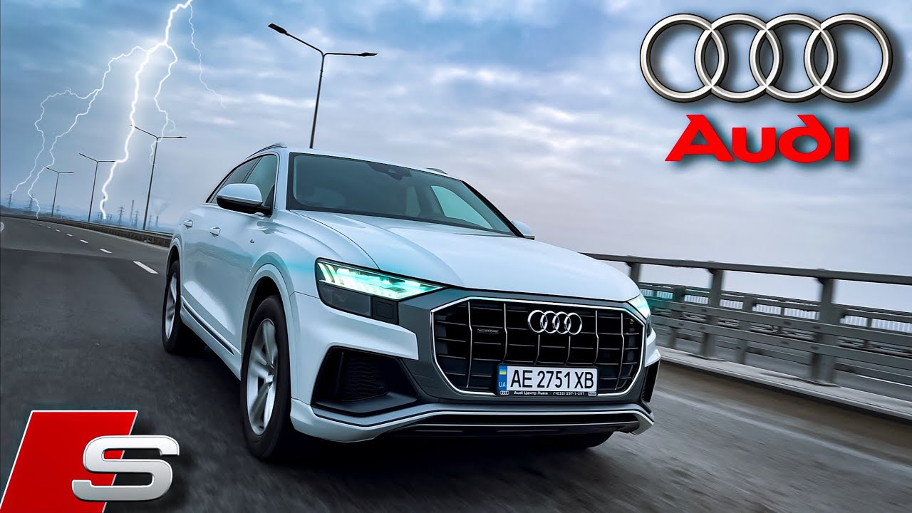 обзор AUDI Q8, 55tfsi QUATTRO | тест драйв пародистой Ауди Ку8 S-line