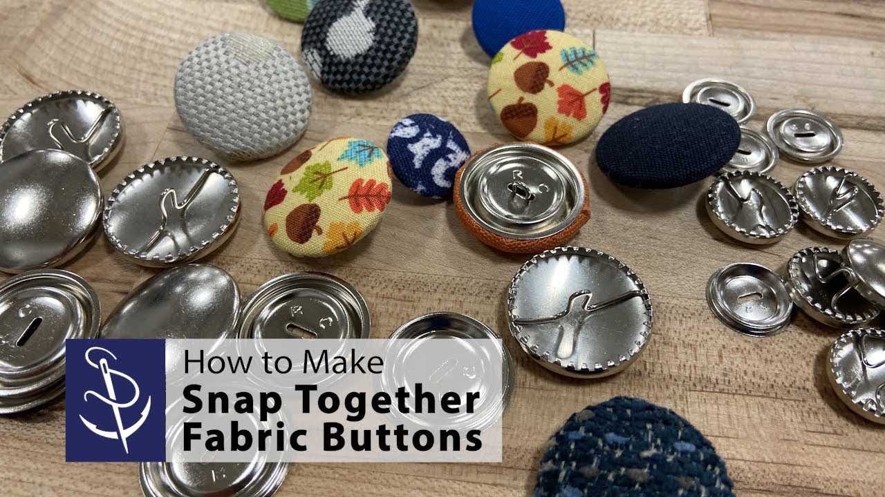 How to Make Snap Together Fabric Buttons