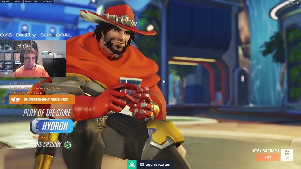 POTG! Hydron pro Cassidy Gameplay Overwatch 2 Season 20