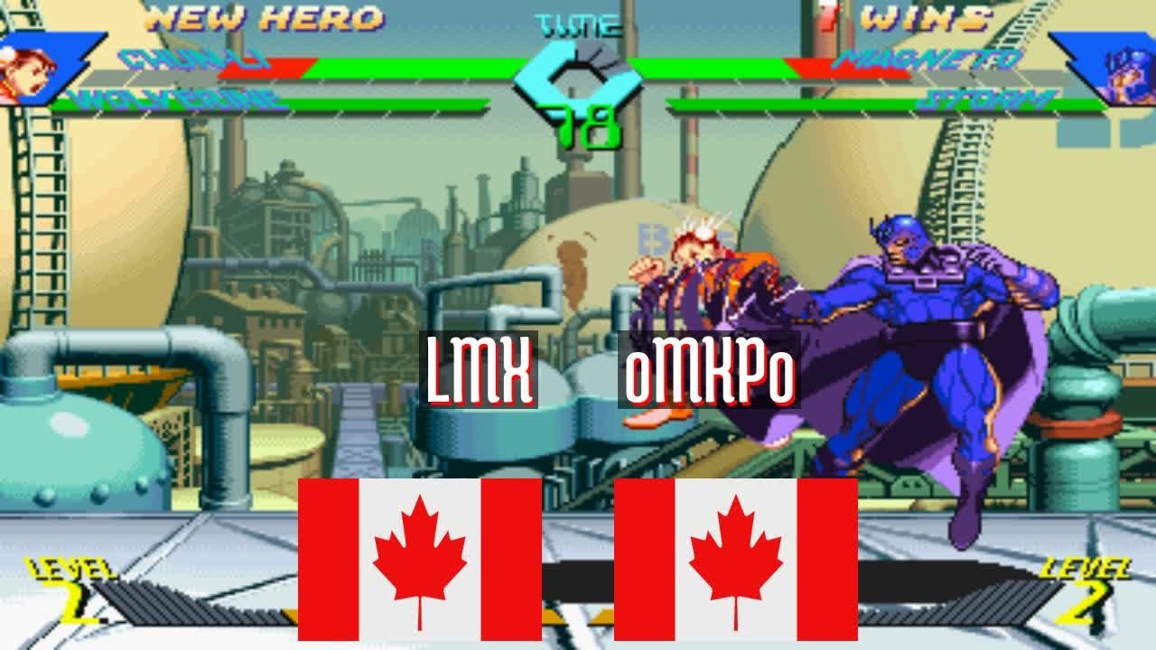 @xmvsf: LMX (CA) vs oMKPo (CA) [X-Men vs Street Fighter Fightcade] Dec 6