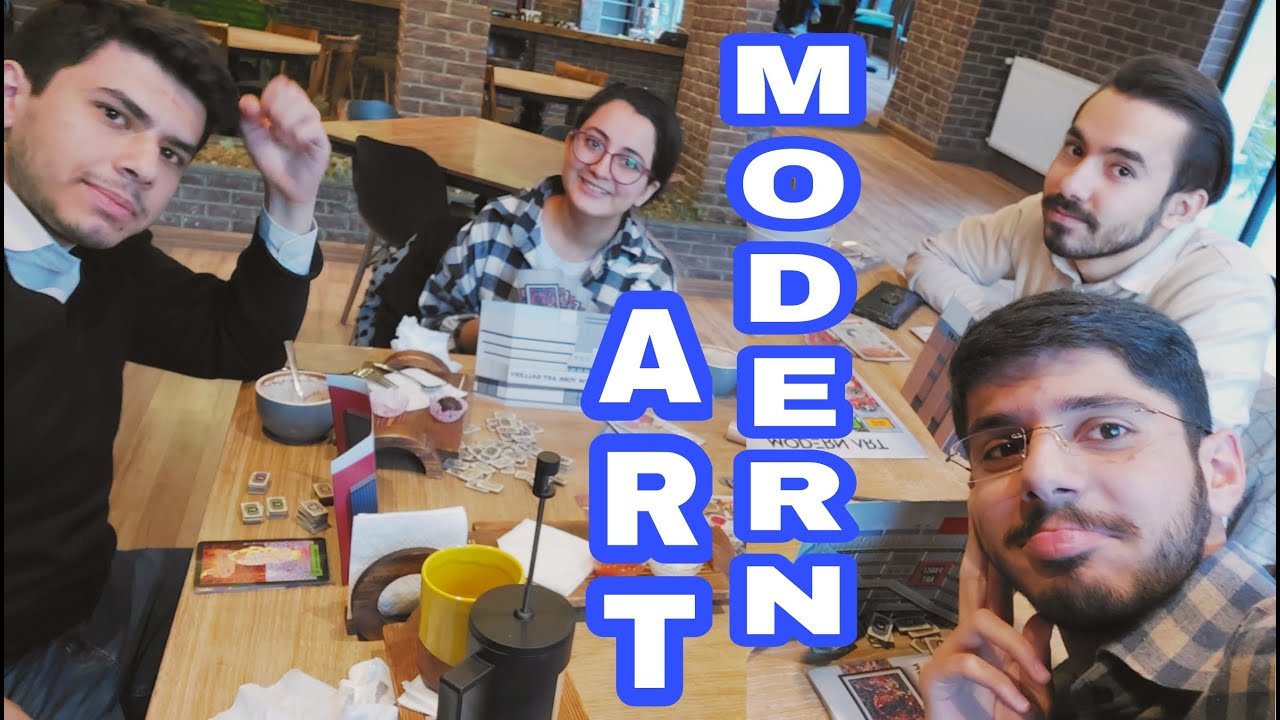 بازی مدرن آرت با امیررضا و کمیل و طاها - modern art board game