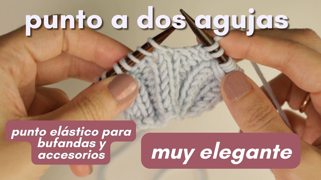 №129// te enamorará este precioso punto para tejer bufandas, accesorios o gorritos 😍