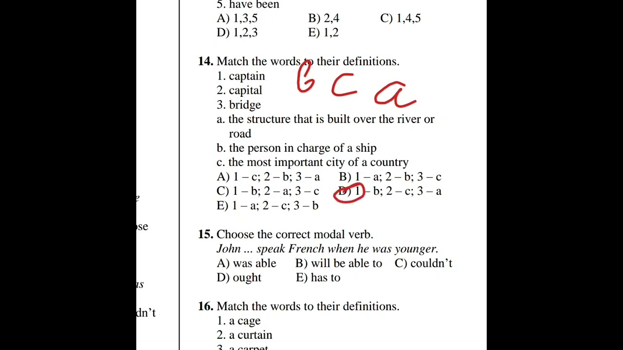 10 iyun 2020.9cu sinif.İngilis dili buraxılış sualları