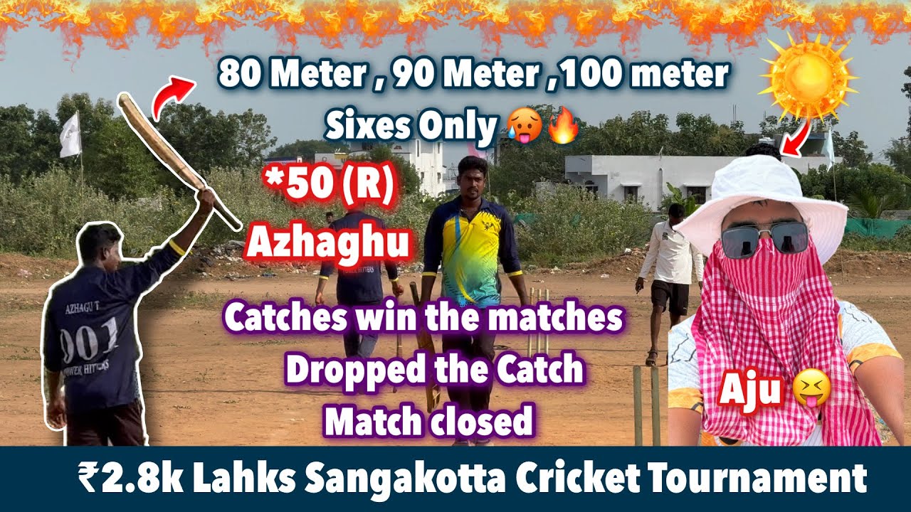 Cricket | ₹2.8k Lahks Sangakotta virudachalam Tournament | Power Hitters vs Banruitti #thrilling 🔥