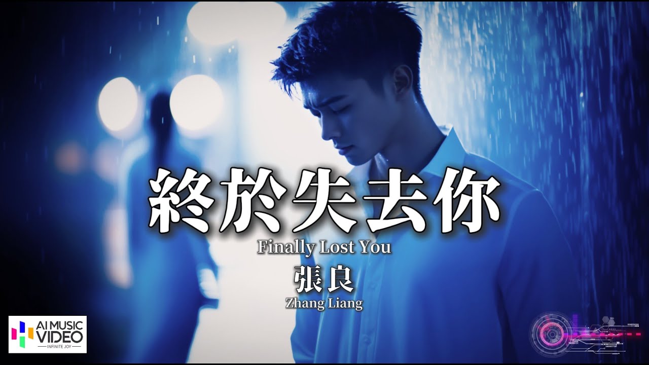 【高清MV】張良 - 終於失去你（煙嗓男版）【Pinyin + Eng Sub | AI音樂視頻 | 繁體拼音英文動態字幕】Zhang Liang（原唱：任夏）【张良  - 终于失去你】