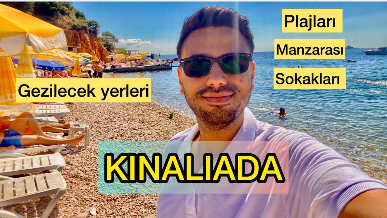 KINALIADA gezilecek yerler / plajları / yüzülecek yerler / adalar turu / VLOG !