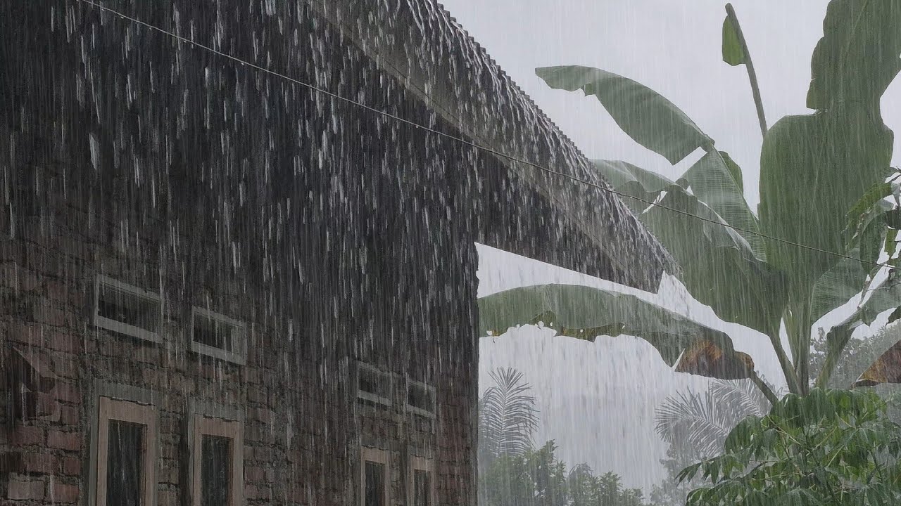 🌧️ Heavy Rain Sounds for Sleeping 😴 | Deep Sleep Instantly & Stress Relief 💆‍♂️