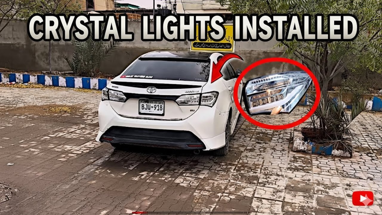 Crystal Light Installation: Car Ki Look Badal Gayi! 😍#azizam 