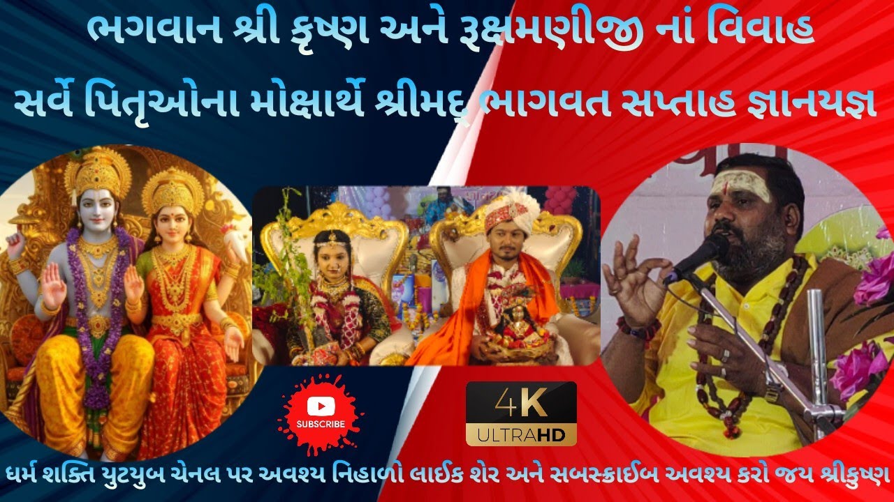 સર્વે પિતૃઓના મોક્ષાર્થે શ્રીમદ્ ભાગવત સપ્તાહ જ્ઞાનયજ્ઞ નવાગામ ધેડ જામનગર માં વ્યાસપીઠ પર સાઘુશ્રી