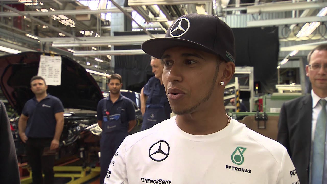 Plant Visit Rosberg and Hamilton 2014